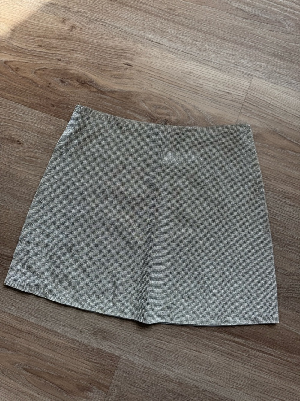 Crystal rhinestone silver skirt